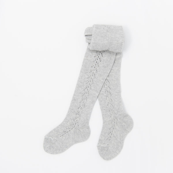 Warm Aluminum Side Crochet Tights