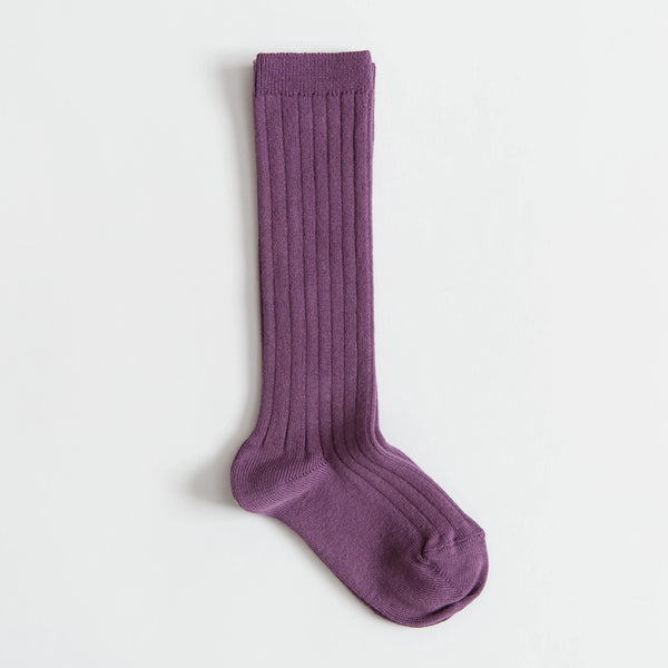 Aubergine Knee Socks