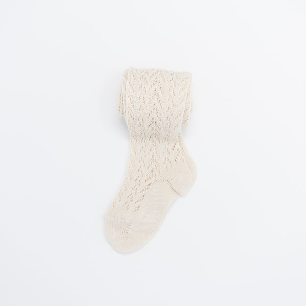 Linen Full Crochet Tights