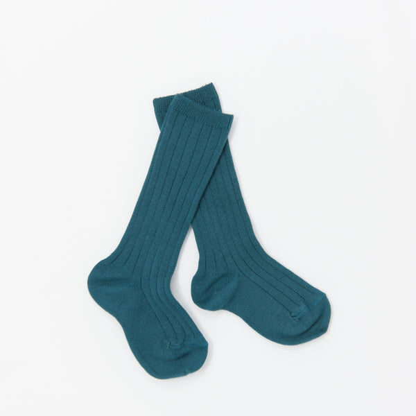 Enamel Blue Knee Socks