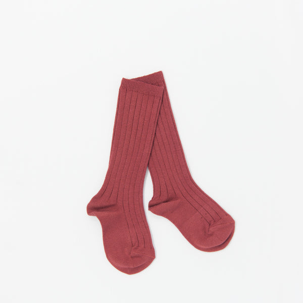 Marsala Knee Socks