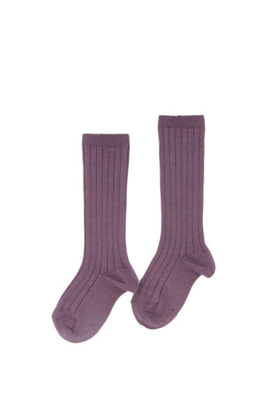Aubergine Knee Socks