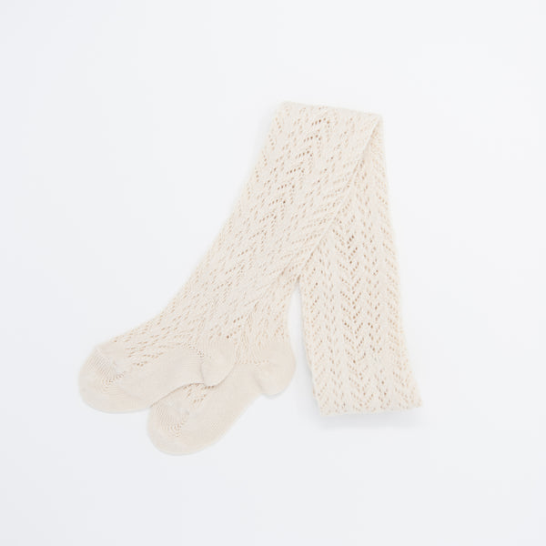 Linen Full Crochet Tights